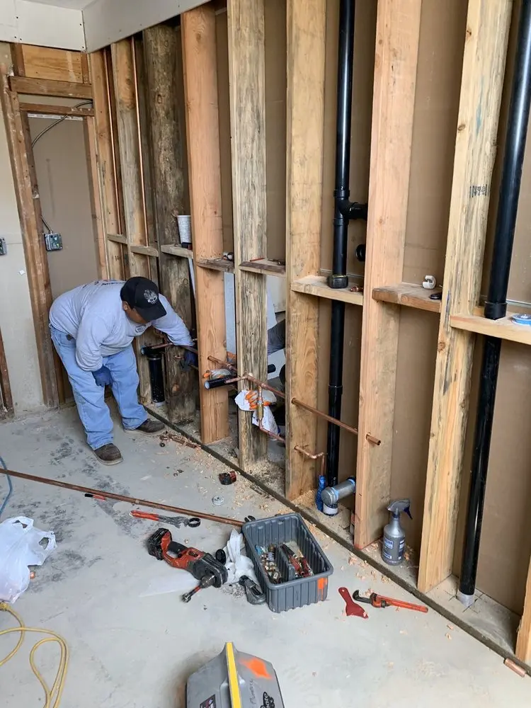 Commercial rough-in plumbing for Water Heater Replacement in Morganville